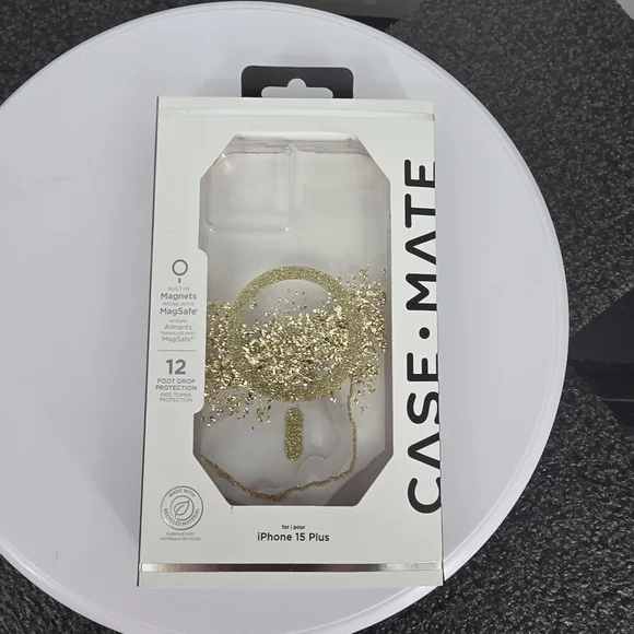 Case-Mate iPhone 15 Plus Case - Karat Gold MagSafe Magnetic Protective Cover - Picture 5 of 5